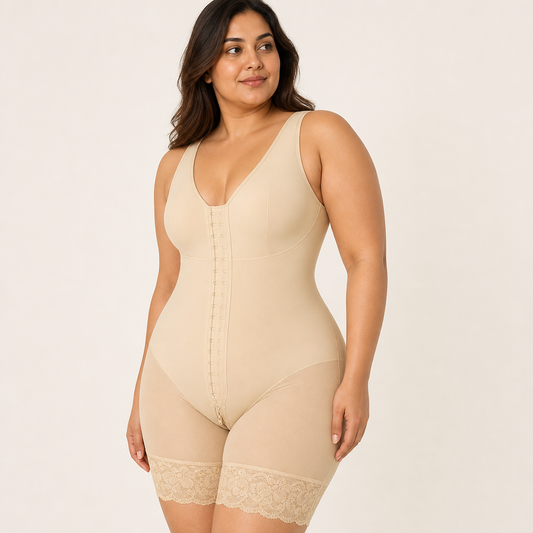 Colombian Full Body Shapewear Faja alternate front fit view
