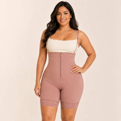 Open-Bust Tummy Control Compression Shaper hero front