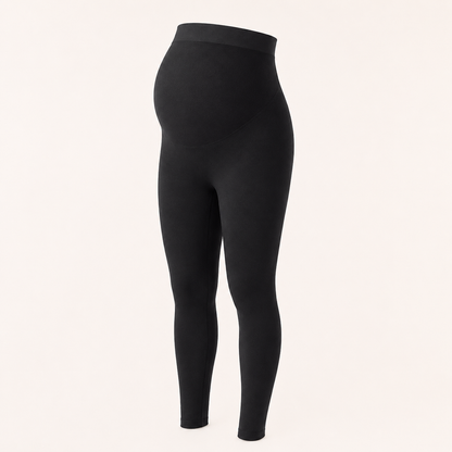 High-Waist Maternity Support Leggings black product view