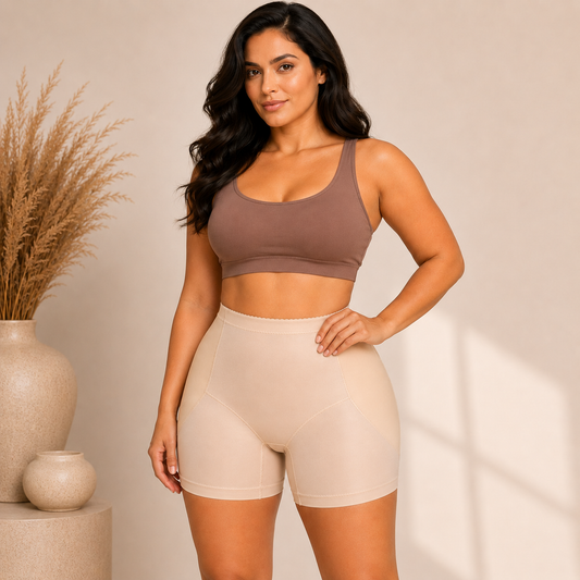 Seamless Butt Lifter Padded Panty alternate front worn view