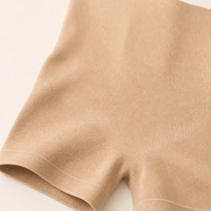 High-Waist Boyshort Shaping Shorts material detail