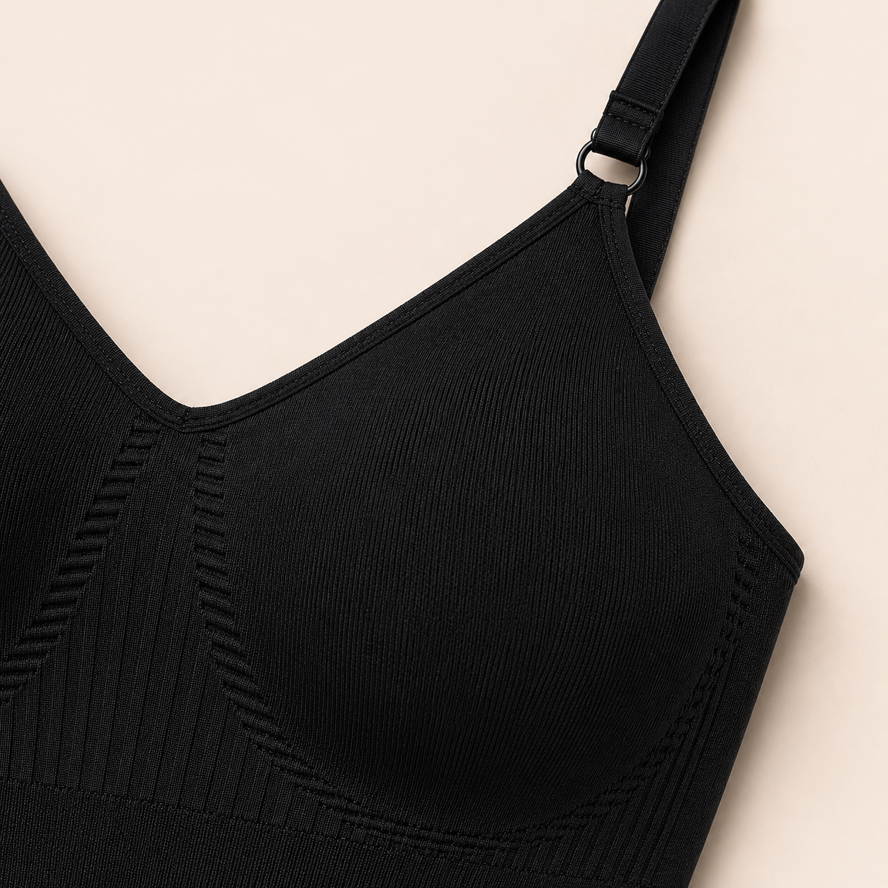 Tummy Control Waist Trainer Bodysuit closure detail