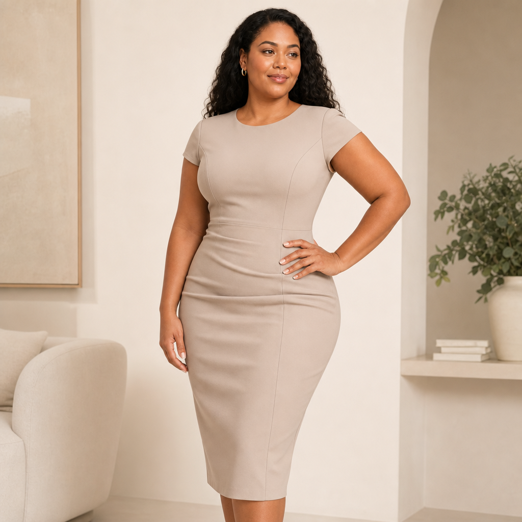 Full Body Shaper Slimming Bodysuit lifestyle under dress
