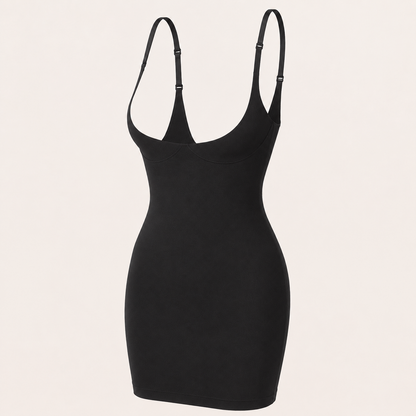 Seamless Full Slip Shapewear Dress product view in Black