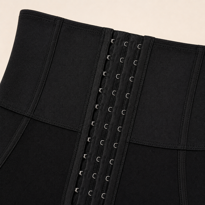 High-Waist Lace Butt Lifter Shorts lace and closure detail