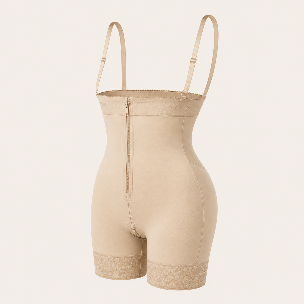 Open-Bust Tummy Control Compression Shaper Soft Nude product view