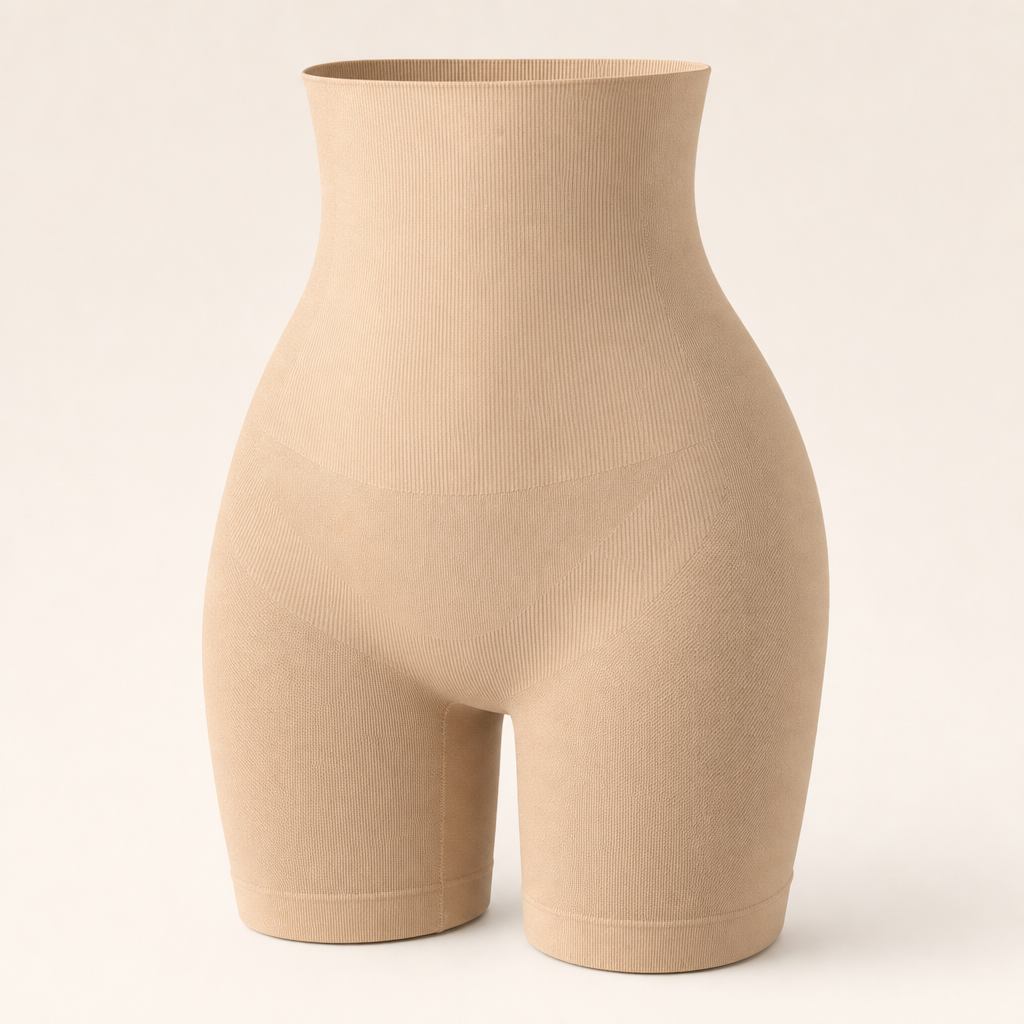 High-Waist Boyshort Shaping Shorts product warm beige