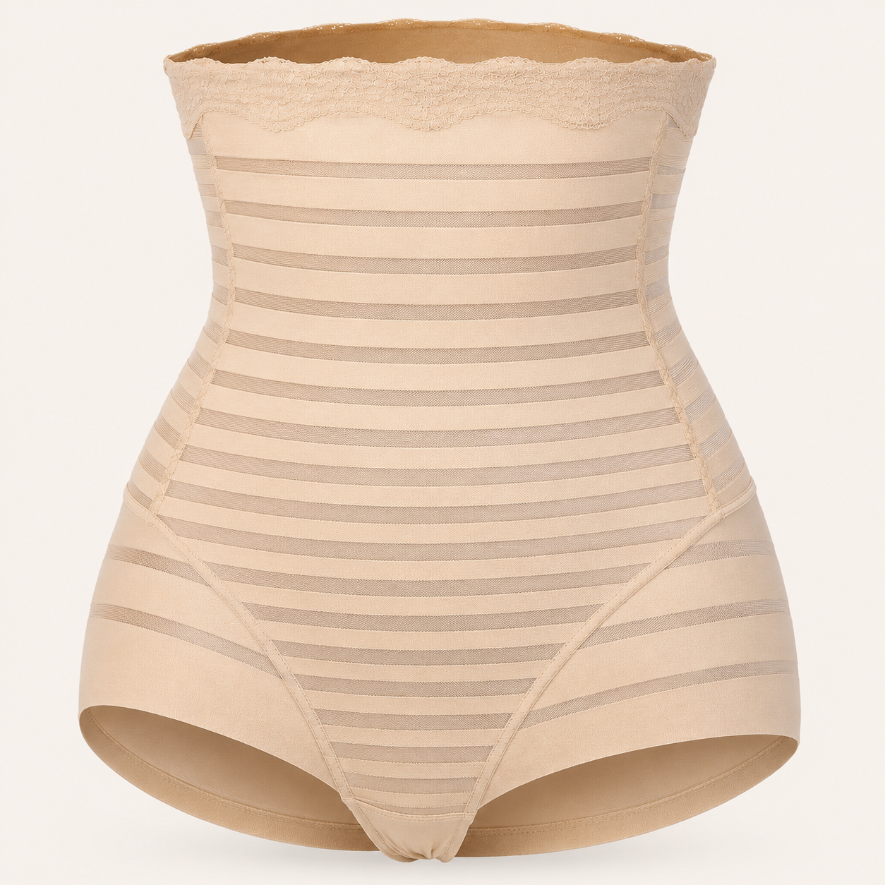 High-Waist Butt Lifter Shaping Panty product view in Warm Beige