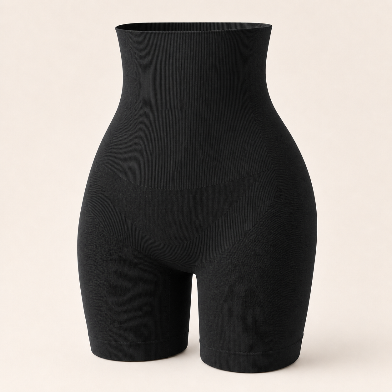 High-Waist Boyshort Shaping Shorts product black