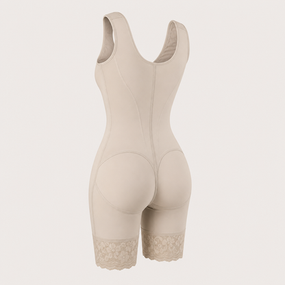 Colombian High-Compression Full Body Girdle rear product support view