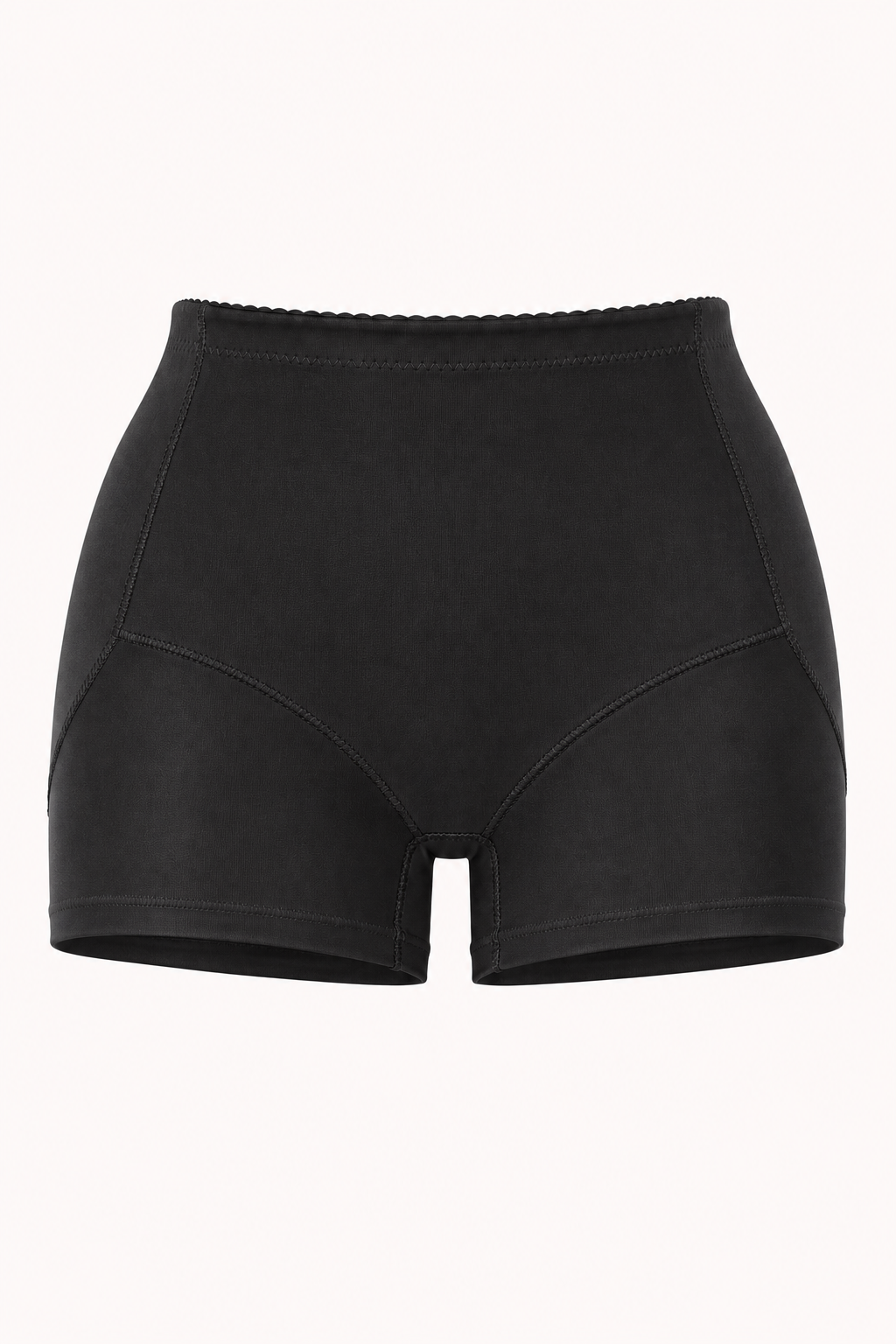 Seamless Butt Lifter Padded Panty Black product front view