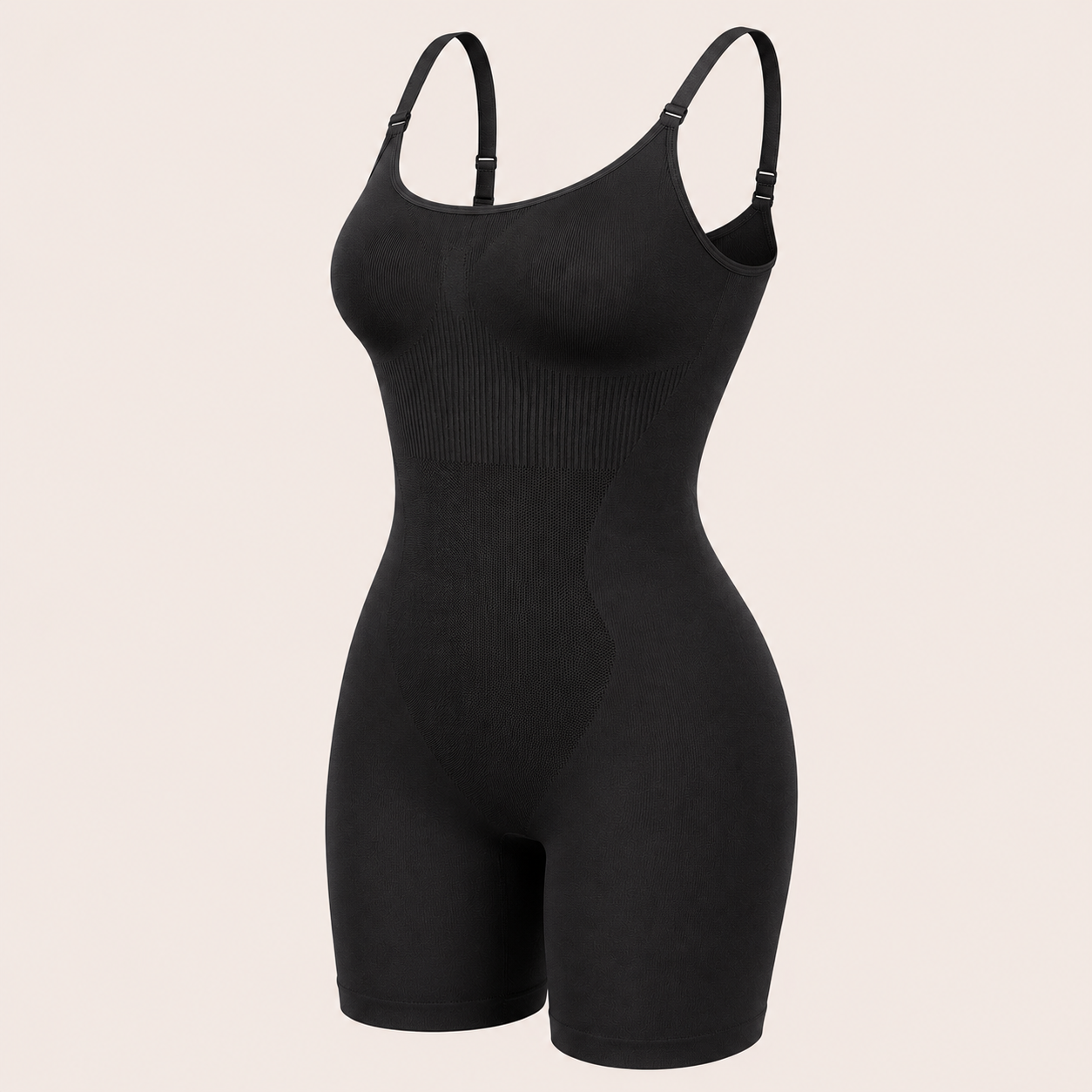 Seamless Full Body Shaping Bodysuit product view in Black