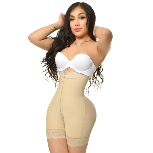 Fajas Colombianas Compression Shaper Open Bust Tummy Control with Zipper Body Beauty Shapewear Waist Trainer Post-Surgical Use