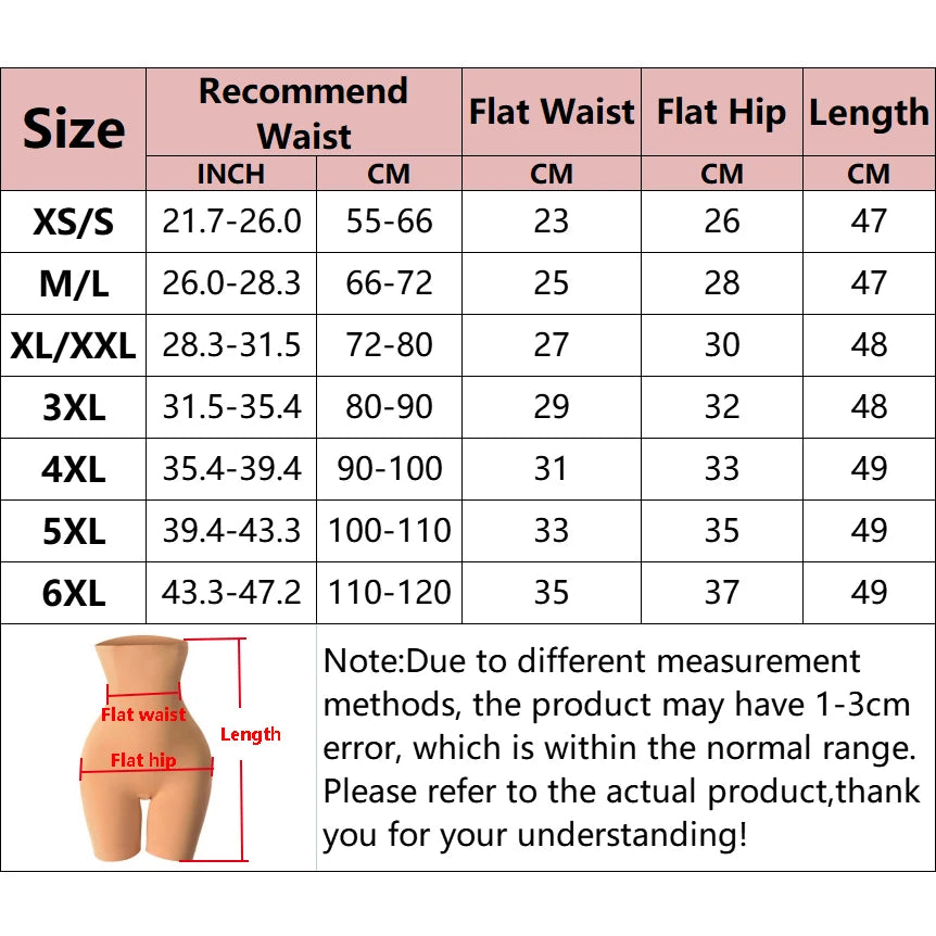 Women'S High Waist Body Shaper Butt Lifter Shapewear Trainer Tummy Control Panties Seamless Thigh Slimmers Cincher