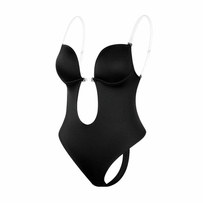 Deep V Backless Shaping Bodysuit