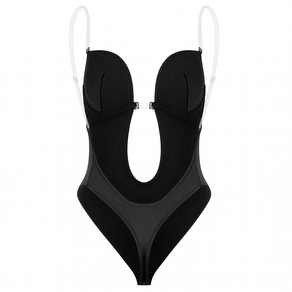 Deep V Backless Shaping Bodysuit