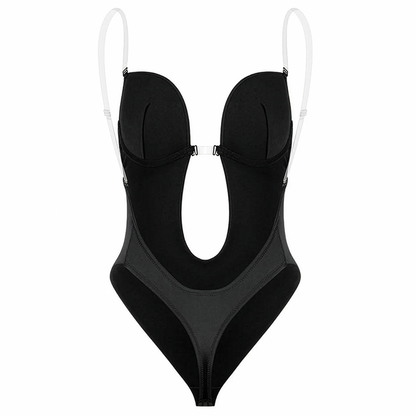 Deep V Backless Shaping Bodysuit