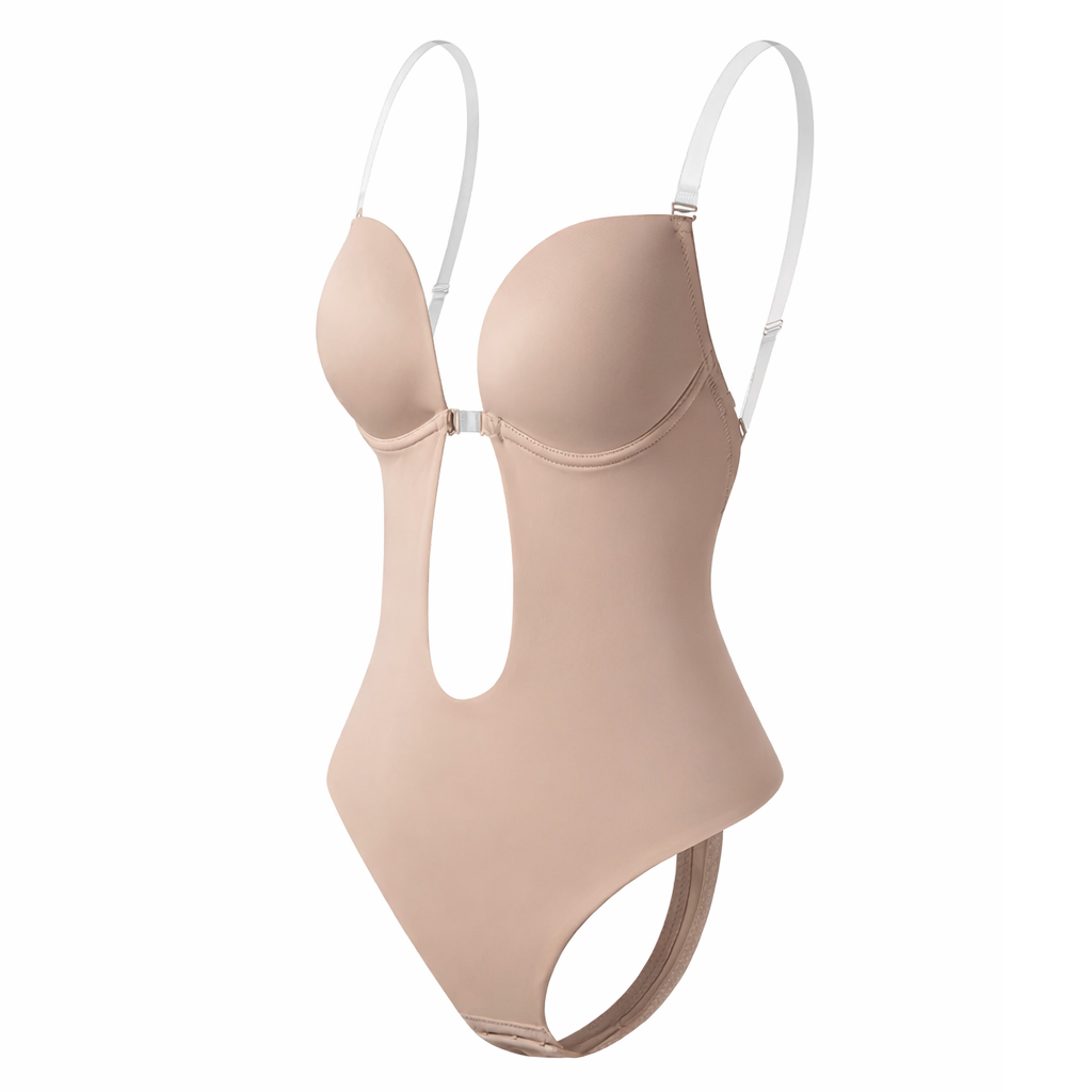Deep V Backless Shaping Bodysuit