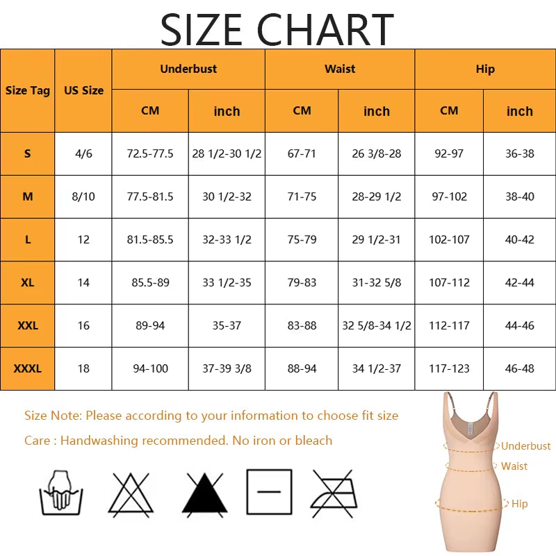 Women Sexy Full Slip Shapewear Dress Bodysuit Lingerie Body Shaper Slimming Underwear Female Tummy Control Waist Trainer XXXL