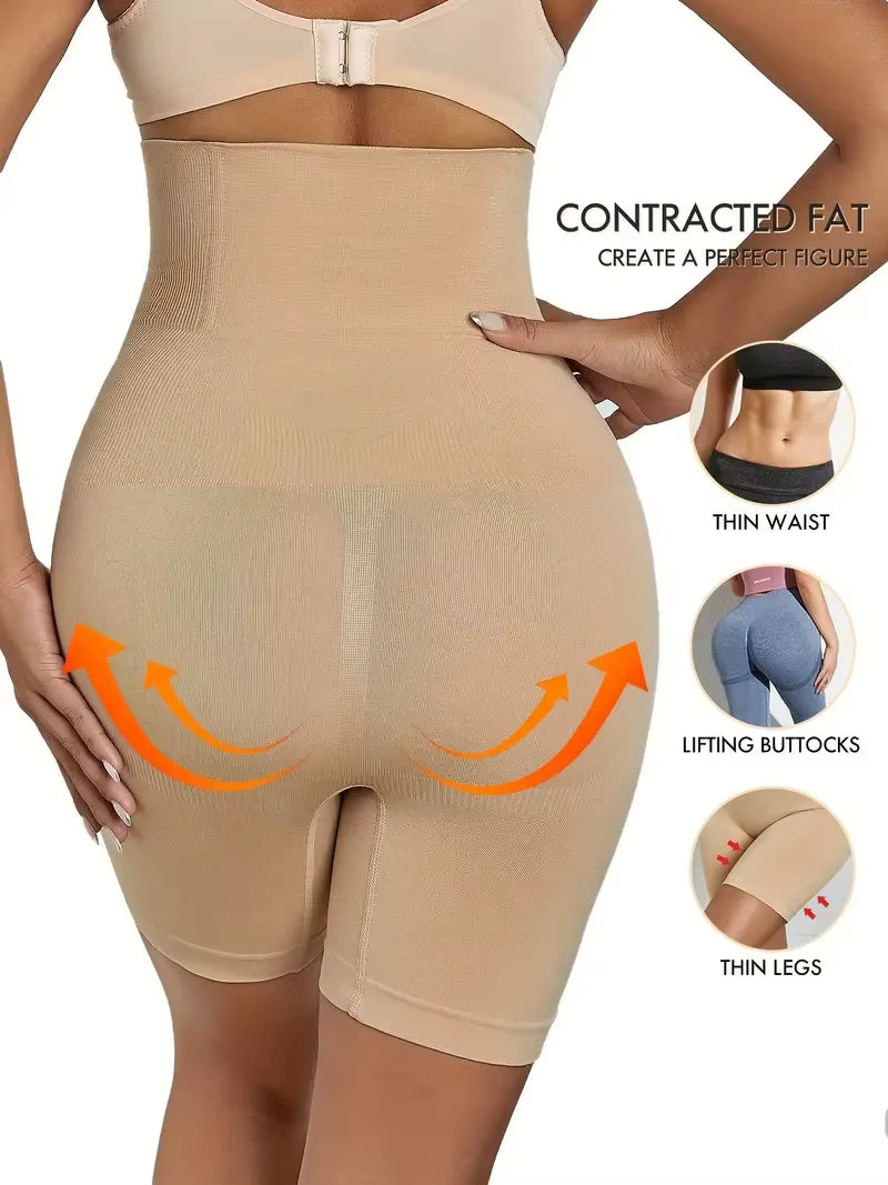 Hot High Waist Shaping Control Panties Boyshort Tummy Control Butt Lifting Slim Shorts Women'S Underwear Shapewear Body Shaper