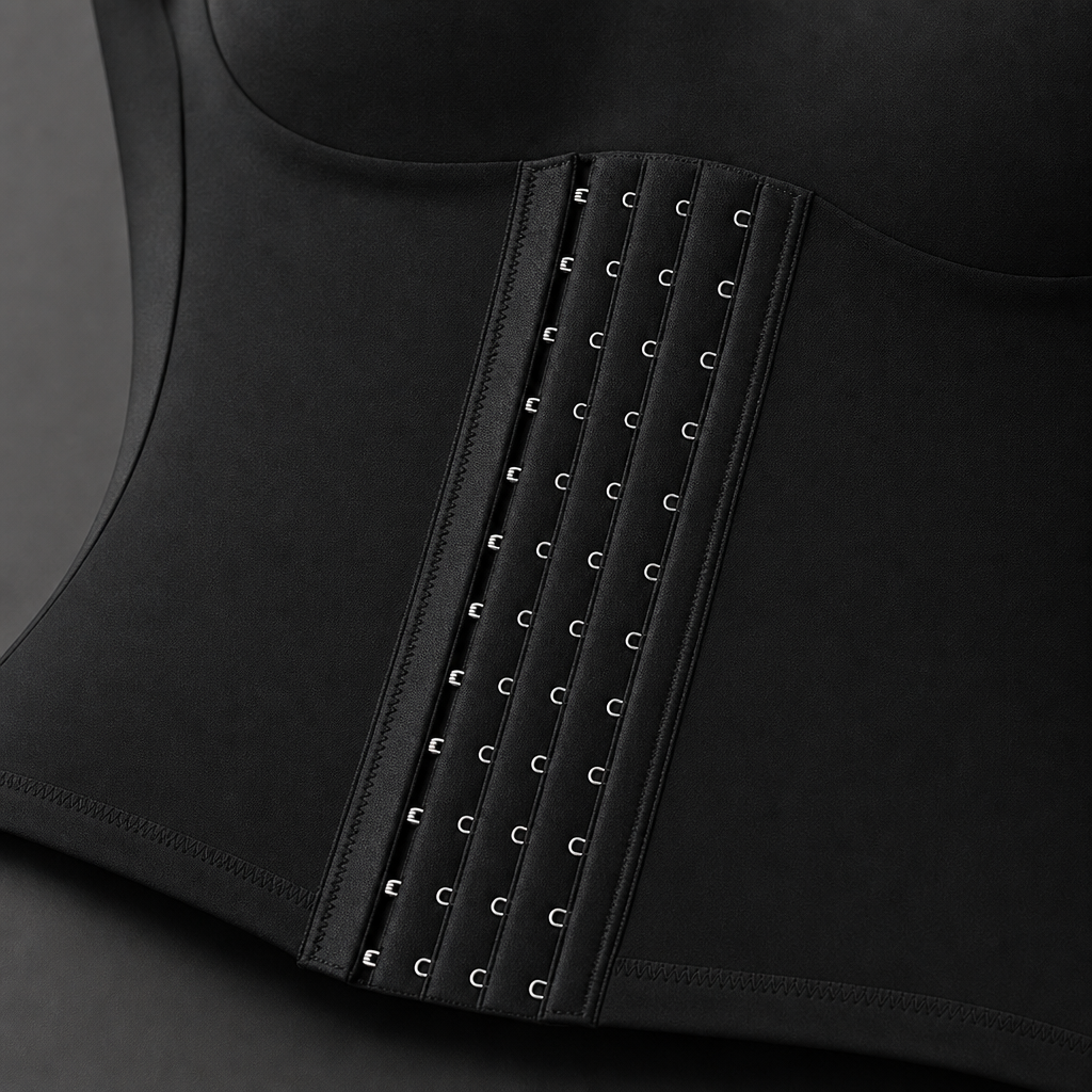 3-In-1 Waist Shaping Bra closure and material detail