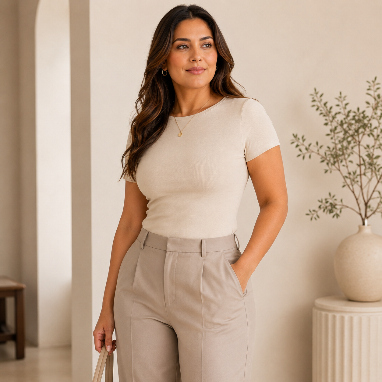 3-In-1 Waist Shaping Bra under outfit lifestyle view