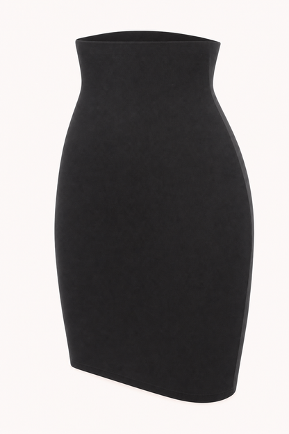 Seamless High-Waist Shaping Half Slip Black product view