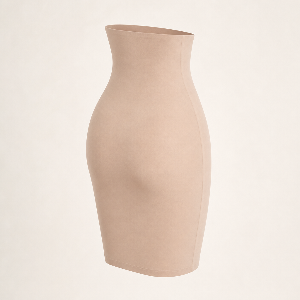 Seamless High-Waist Shaping Half Slip rear invisible mannequin view